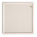 U Brands Rustiek linnen prikbord, 35,5 x 35,5 cm, wit houten stijlframe, industriële kwaliteit pinning oppervlak, inclusief pushpins