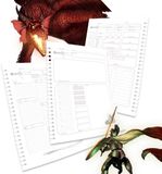 MOYU Uitwisbare RPG karakter sheets voor Dungeons & Dragons Spelers