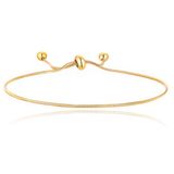 Cilla Jewels Lookinggoodtoday Fijne Goudkleurige Verstelbare Armband voor dames van Edelstaal