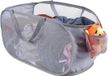 Sans marque Panier à linge pliable en mesh avec poche latérale et bac de rangement amovible pour vêtements, Grand (6 litres ou plus), pour buanderie, salle de bain et chambre d'enfant