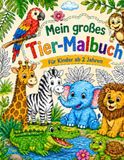 Mein großes Tier-Malbuch
