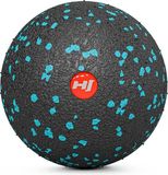 Hop-Sport Massagebal voor Fasciatraining - Fasciabal voor volledige lichaamszelfmassage van milieuvriendelijk EPP – 8 cm diameter HS-S008MB (8 cm) (Zwart/Blauw)