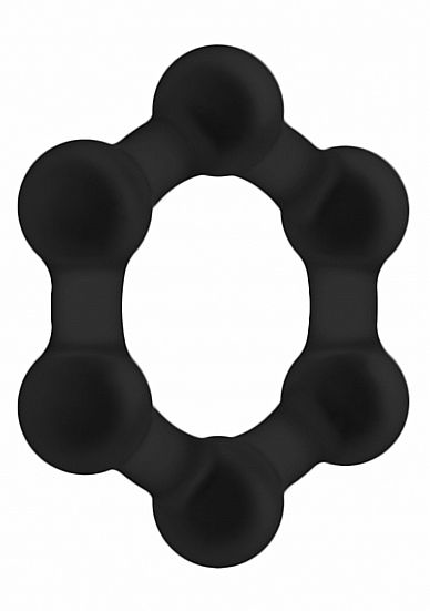 Sono NO. 82 - Weighted Cock Ring - Black - Silicone
