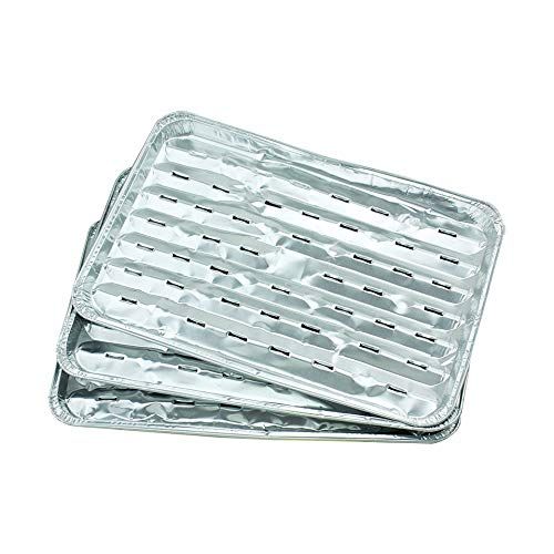 FACKELMANN 24332 Aluminium Schalen - 34.5 x 22.5 x 2 cm - Grijs - 5 stuks