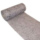 Deko AS GmbH Dekolor® Rose Table Runner Waterdicht met Lotus Effect Roses Grijs 300 mm Breedte 5 m Roll