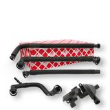 febi bilstein 46303 Ontluchtingsventiel voor zwengelbehuizing, met montagemateriaal, 1 stuk, zwart