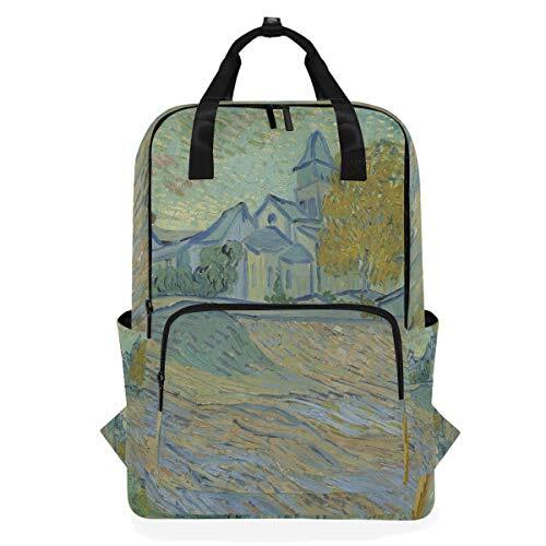 FANTAZIO Van Gogh olieverfschilderij Rugzak Casual Dagpack