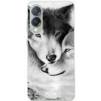 Samsung Galaxy S25 Edge Coque Le loup et la louve Animal noir et blanc