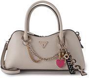 GUESS Davina Satchel Handtas Schoudertas Light Taupe