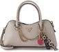 GUESS Davina Satchel Handtas Schoudertas Light Taupe