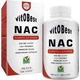 Vitobest NAC (N-acétyl-L-cystéine) - 100 gélules végétales