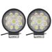 Simoni Racing Verstralerset 112mm - LED - Zwart - Set à 2 stuks