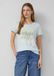 s.Oliver T-shirt Vrouwen Maat 42 Lichtblauw Katoen Korte Mouw Ronde Hals Printopdruk Casual Lente/Zomer 2025