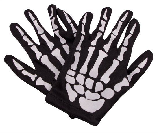 Folat Skelet Handschoenen Kindermaat - 8714572237413
