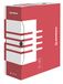 DONAU 7662301FSC-04 opbergdoos archiefdoos van gerecycled karton archiefdoos stabiel | 20-pack | A4 / 12 cm/B rugbreedte kleur: rood | FSC®-gecertificeerd