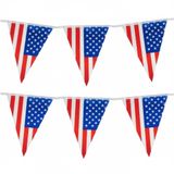 Merkloos / Sans marque USA/Amerika Vlaggenlijn - 10 meter - plastic