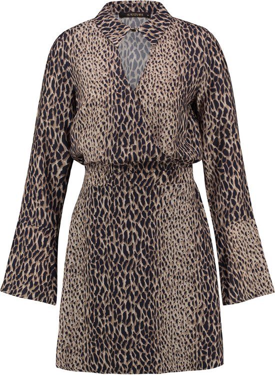 Supertrash Panterprint Jurk - Vrouwen - Maat 34