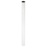 Wagner 12907601 Teno meubelvoet, Ø 50 x 718 mm, individueel te combineren met TENO en QuickClick-systeem, staal wit gepoedercoat, belastbaar tot 50 kg
