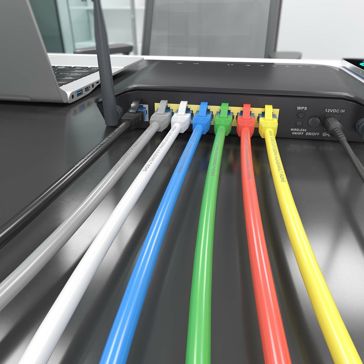 AISENS A135-0782 Netwerkkabel Grijs 10 m Cat6 U/UTP Rond
