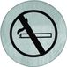 Artitec pictogram inox 75MM ne pas fumer