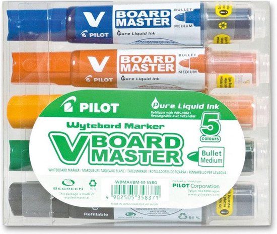 Pilot Begreen Whiteboardmarker Rond Assorti - 1 stuk