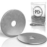 PD® 50 stuks grote carrosserieschijnen M6 x 40 (vleugelsluitringen) | hoogwaardige A2 V2A roestvrijstalen sluitringen | roestvrijstalen sluitringen met extra buitendiameter