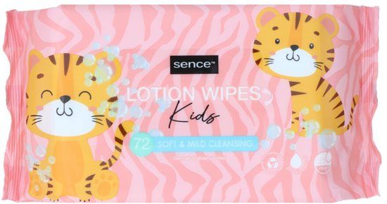 Sence Baby & Kids Lotion Wipes - 72 Stuks