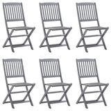 VidaXL Fauteuils de jardin 8 pièces Acacia
