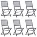 VidaXL Tuinstoelen 8 stuks Acaciahout