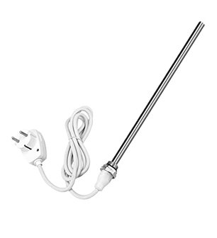 EMKE Verwarmingselement voor badkamerradiator - 600 W - Roestvrij staal - Met schakelaar - 7426763793172