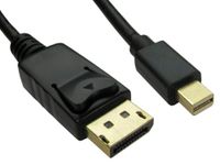 RS PRO DisplayPort-kabel A stekker DP (DisplayPort) Mini B display-aansluiting - stekker, 2m 4K max. PVC