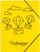 PAGNA 21603-15 elastische map A4 PP postmap 3 kleppen geel