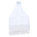 babybay Muggenbescherming en hemel piqué met band, azuurblauw sterren wit