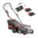 AL-KO Accugrasmaaier 34,6 Li Comfort, 34 cm maaibreedte, centrale maaihoogteverstelling, voor gazons tot 400 m², incl. 2 x 18 V (2,5 Ah) en dubbele oplader
