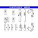 ATE Kit d'accessoires, mâchoires de frein de stationnement 03.0137-9335.2 Nissan