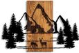 Wallity Decoratieve Houten Wand Accessory – Walnut Black