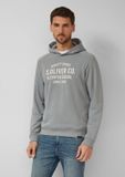 s.Oliver Sweatshirt met capuchon, lange mouw, steekzakken, leigrijs, maat XXL