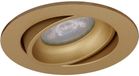 Pragmi Delton Pro Spot Armatuur GU10 - Spot encastrable - Rond - Or - Aluminium - Inclinable - Ø82mm