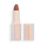Revolution Beauty Lip Allure Soft Satin Lipstick, langhoudende lippenstift, matte afwerking, goddelijk bruin