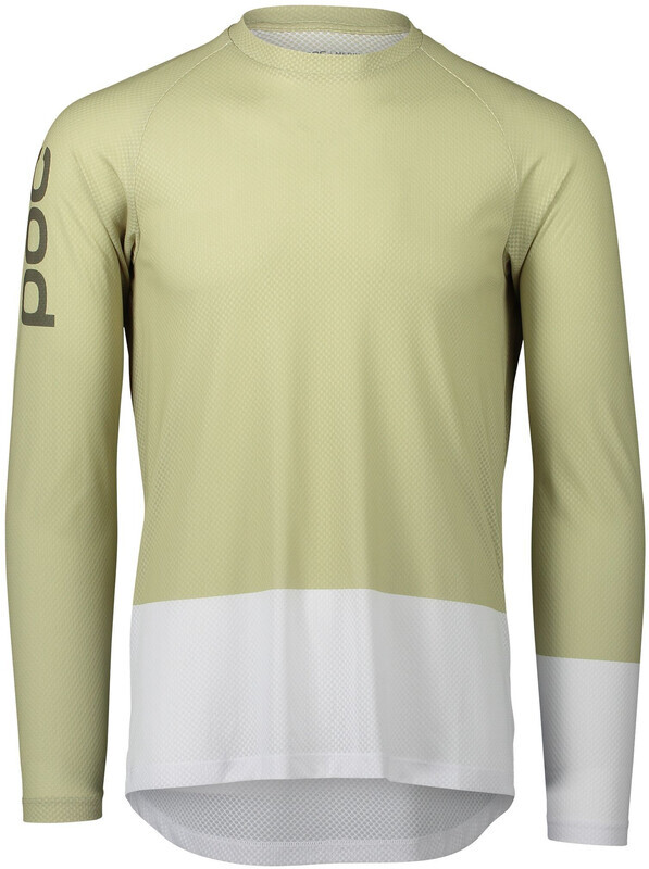 POC MTB Pure Longsleeve Jersey Heren, groen/wit