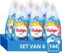 Robijn - Vloeibaar Wasmiddel - Klein & Krachtig - Morgenfris - 6 flessen 144 wasbeurten - Voordeelverpakking