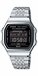 Casio ABL-100WE-1BEF Vintage Collection Unisex Digital Watch with Silver Strap