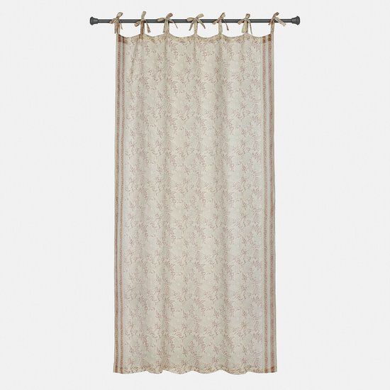 Loberon Gordijn Floréane bruin/beige