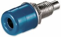 Goobay Blauwe banana contra connector voor paneelmontage