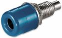 Goobay Blauwe banana contra connector voor paneelmontage