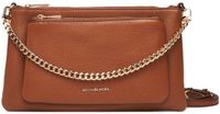 Michael Kors Jet Set Bruin Leer/Metaal