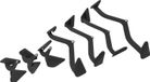 Ensemble de poignées pour tirage vertical - Ensemble de 7 pièces - Pour appareil de musculation à câble - Capacité de charge : 300 kg - Poignées ergonomiques en PVC - Entraînement de force - Noir