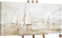 YS-Art Canvas schilderij groot handgeschilderd zonneglans zon abstract licht