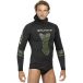 Salvimar Combinaison de chasse sous-marine pour hommes, noir avec empiècements vert militaire, L