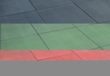 Merkloos Rubbertegel 50x50x2.5cm Zwart